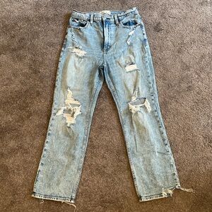 Abercrombie & Fitch ultra high rise ankle straight, size 28